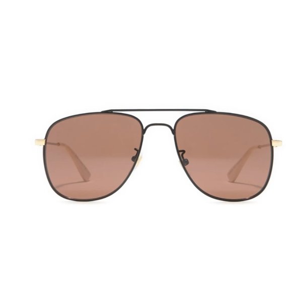 Gucci Accessories - Gucci 57mm Aviator Sunglasses Gold Frame NWT